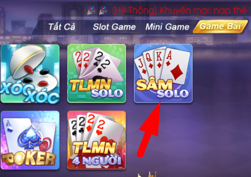 Giới thiệu chung game Sâm solo Vuaclub